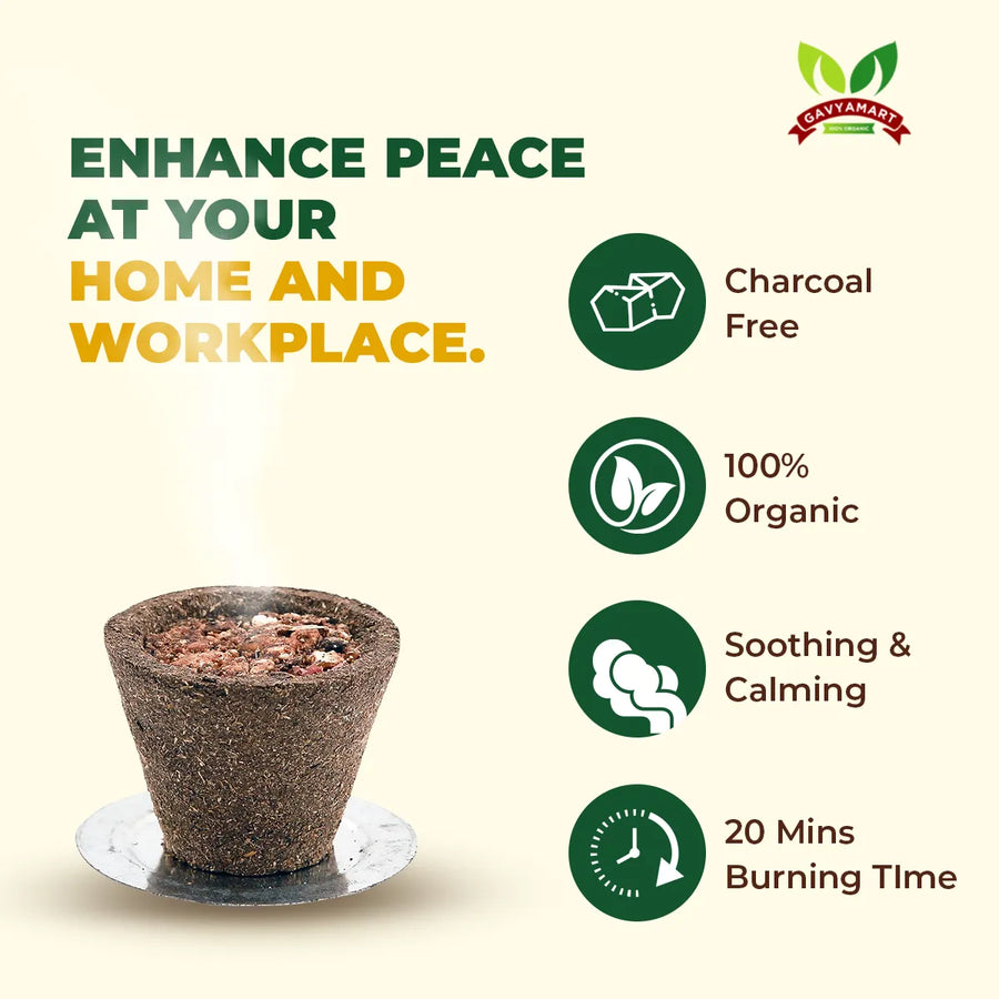 Charcoal free Havan Cups | Cow Dung Havan Cups | Gomay Havan Cups | Cow Dung Cups | Natural Havan Cups | Organic Havan Cups | Eco Friendly Havan Cups | Gobar Havan Cups