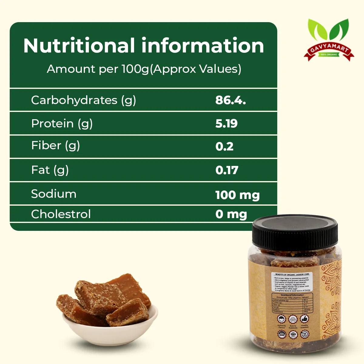 Jaggery Cube | Jaggery | Organic Jaggery