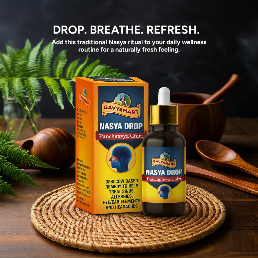 Panchgavya Nasya Drops | Ayurvedic Nasal Drops