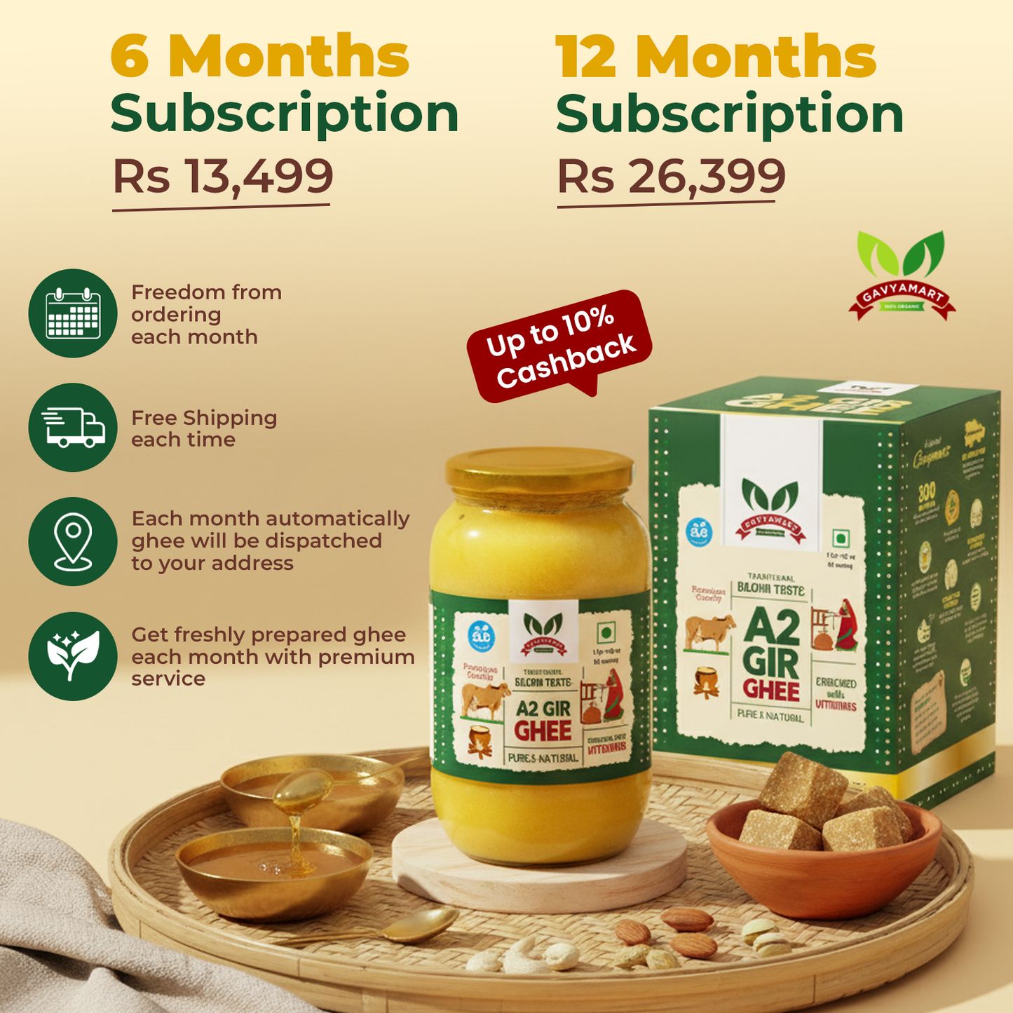 A2 Ghee Online | Pure Gir Cow A2 Ghee – Gavyamart