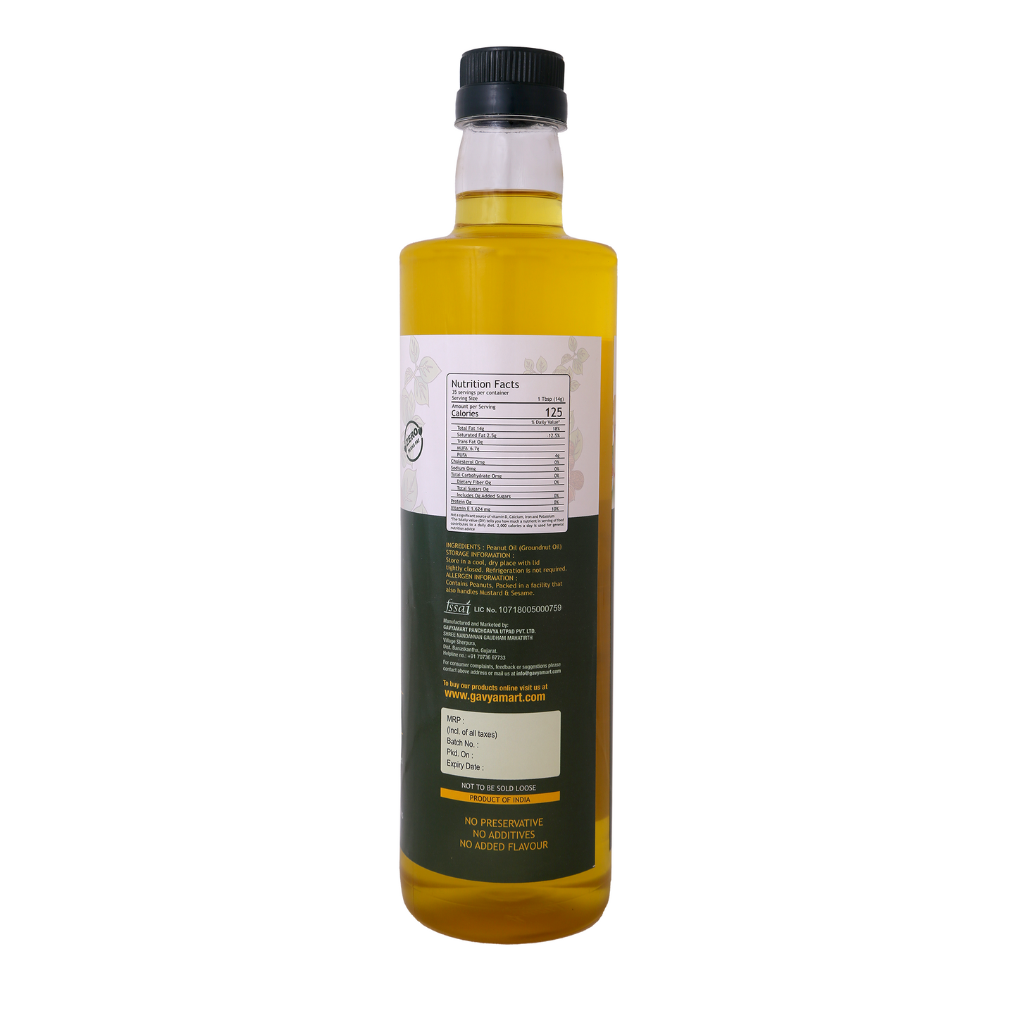 Wood Pressed Groundnut Oil | Organic Oil | Natural Oil