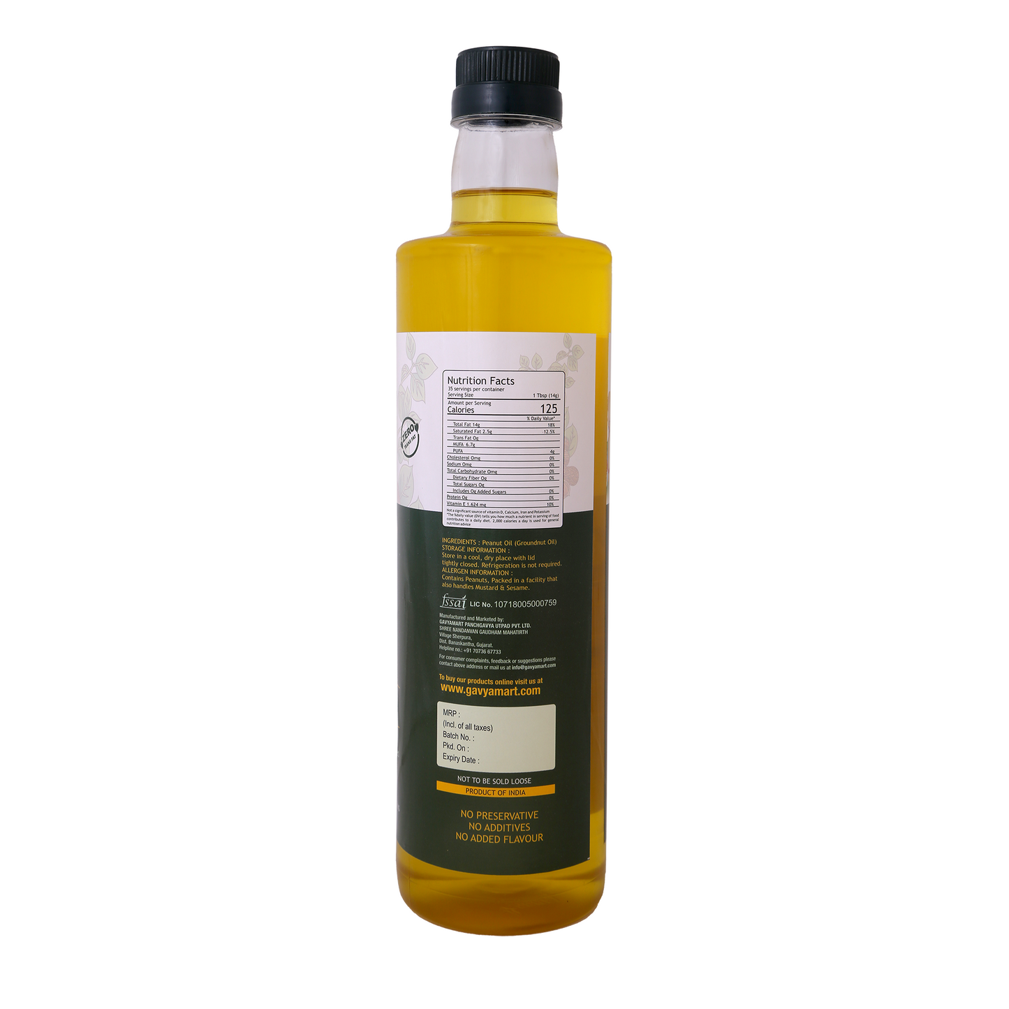 Wood Pressed Groundnut Oil