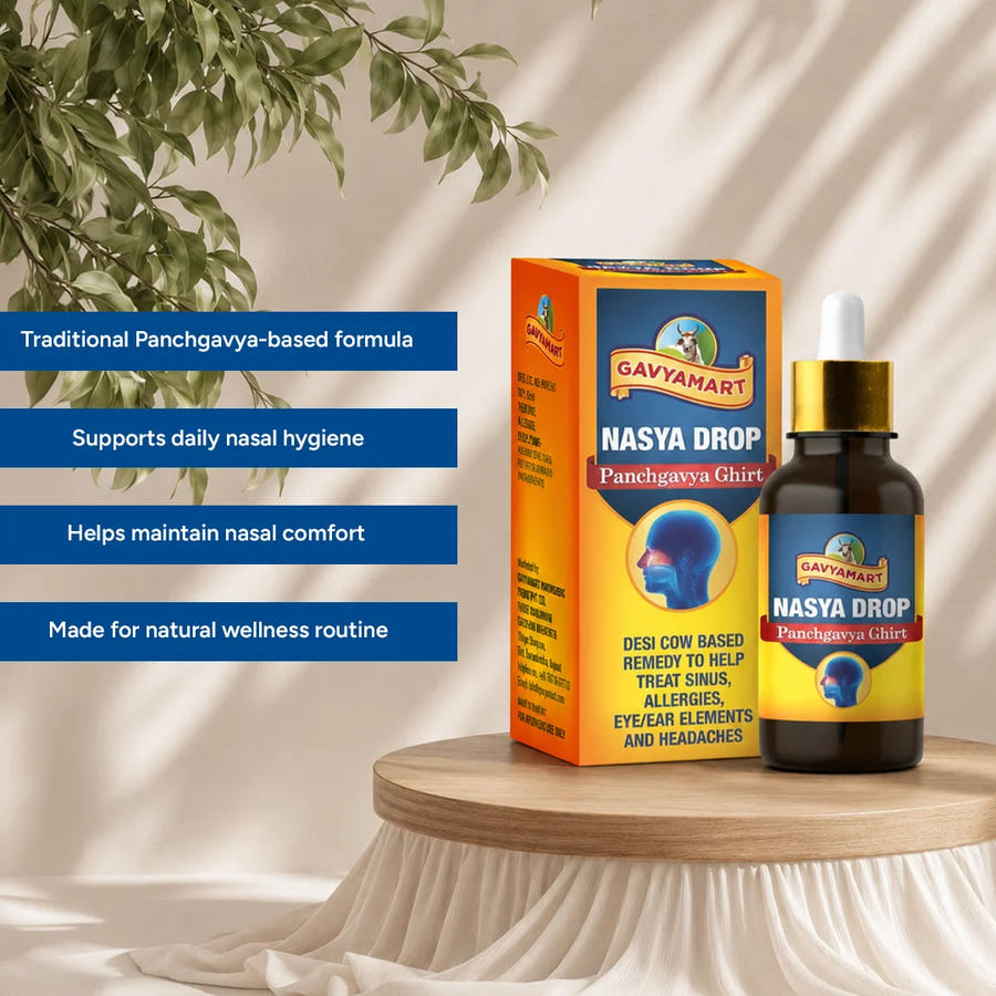 Panchgavya Nasya Drops | Ayurvedic Nasal Drops