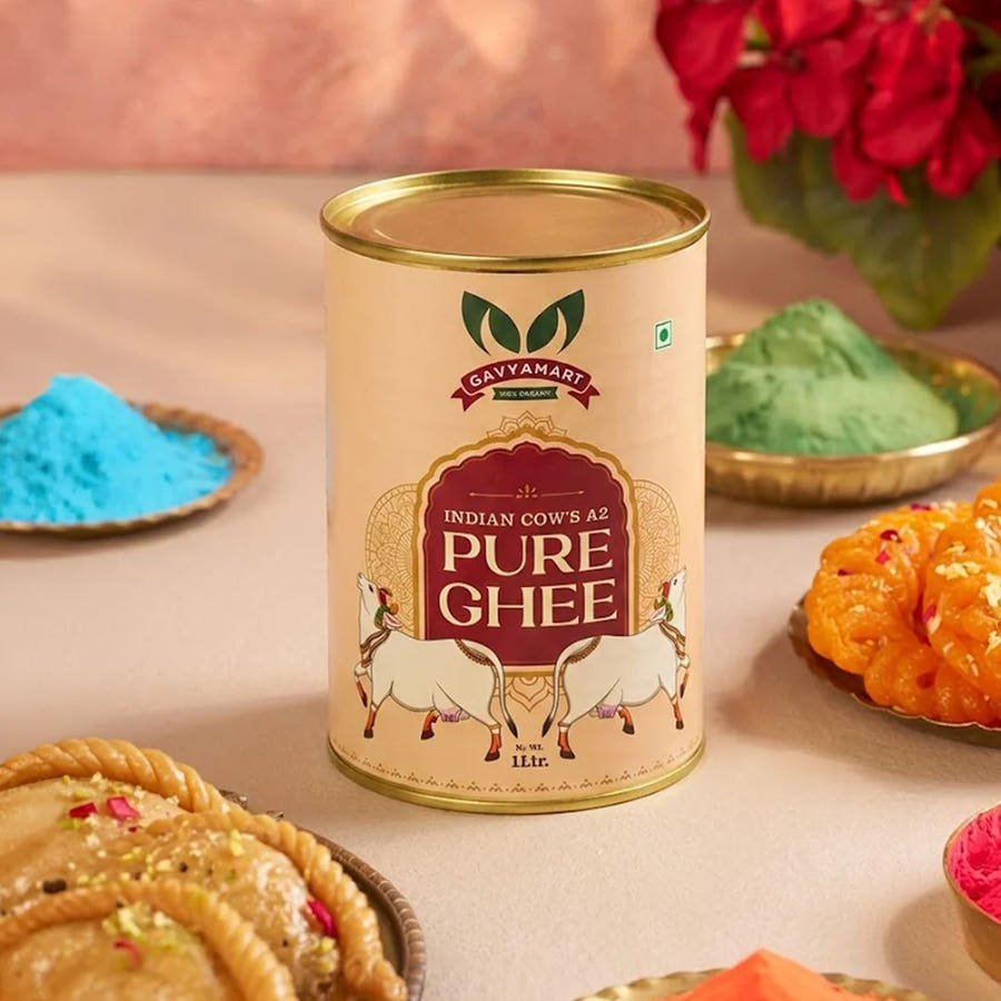 Pure Desi A2 Cow Ghee made using the traditional Bilona method from A2 cow milk for healthy everyday cooking