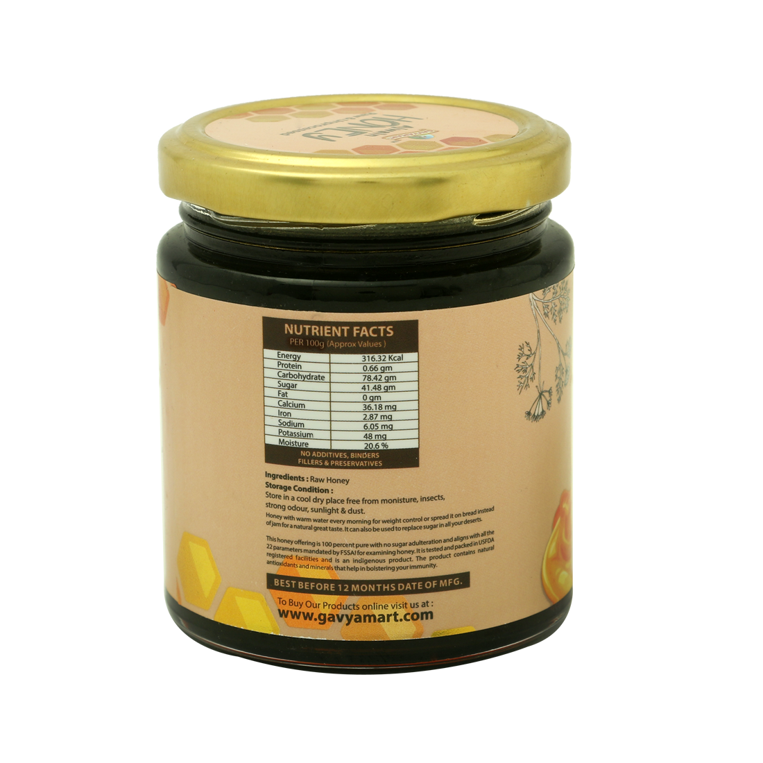 Gavyamart Ajwain honey Raw and Unprocessed