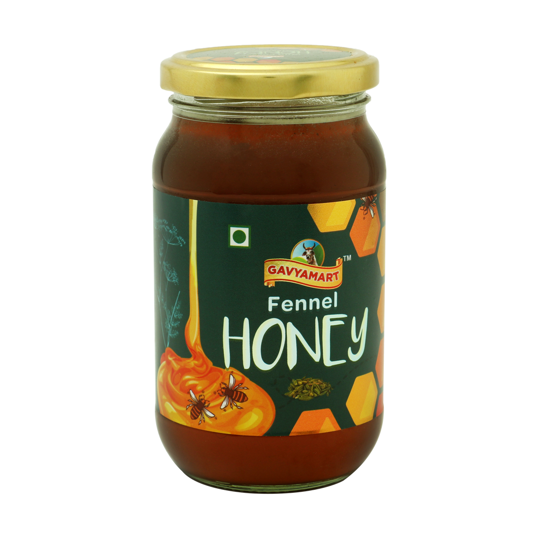 Gavyamart Fennel Honey Raw and Unprocessed