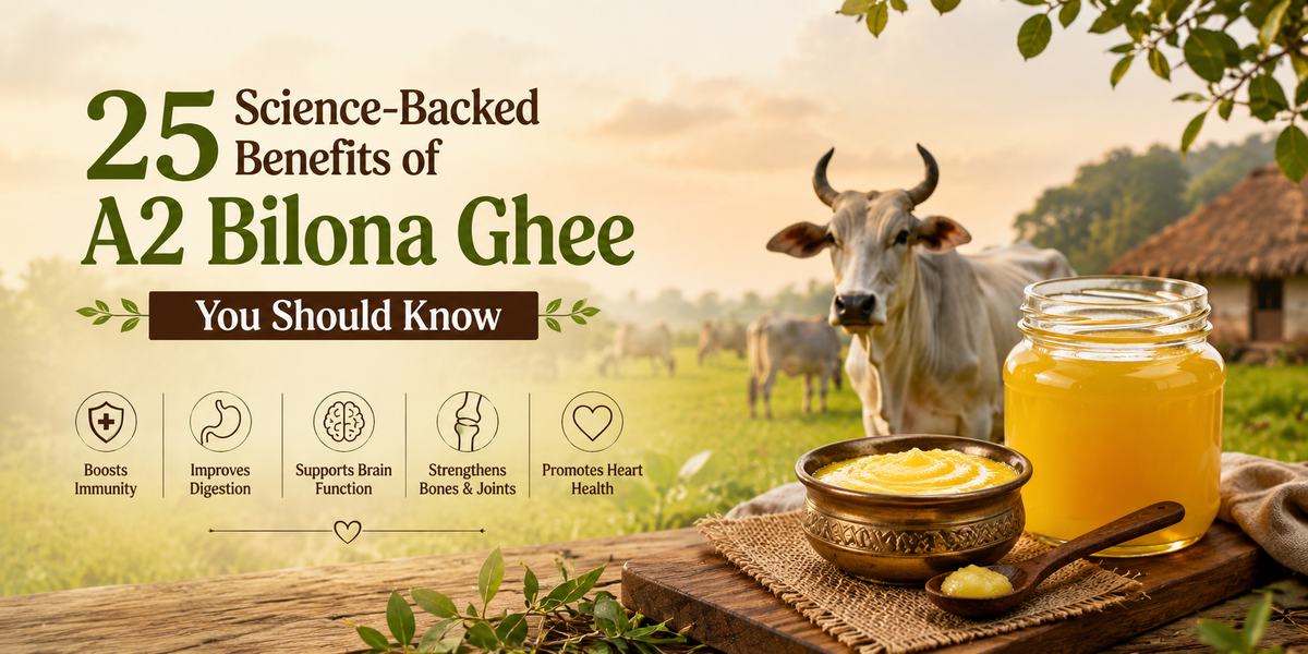 25 Science-Backed Benefits of A2 Bilona Ghee – Traditional Bilona Ghee Made from Indigenous Cow Milk by Gavyamart
