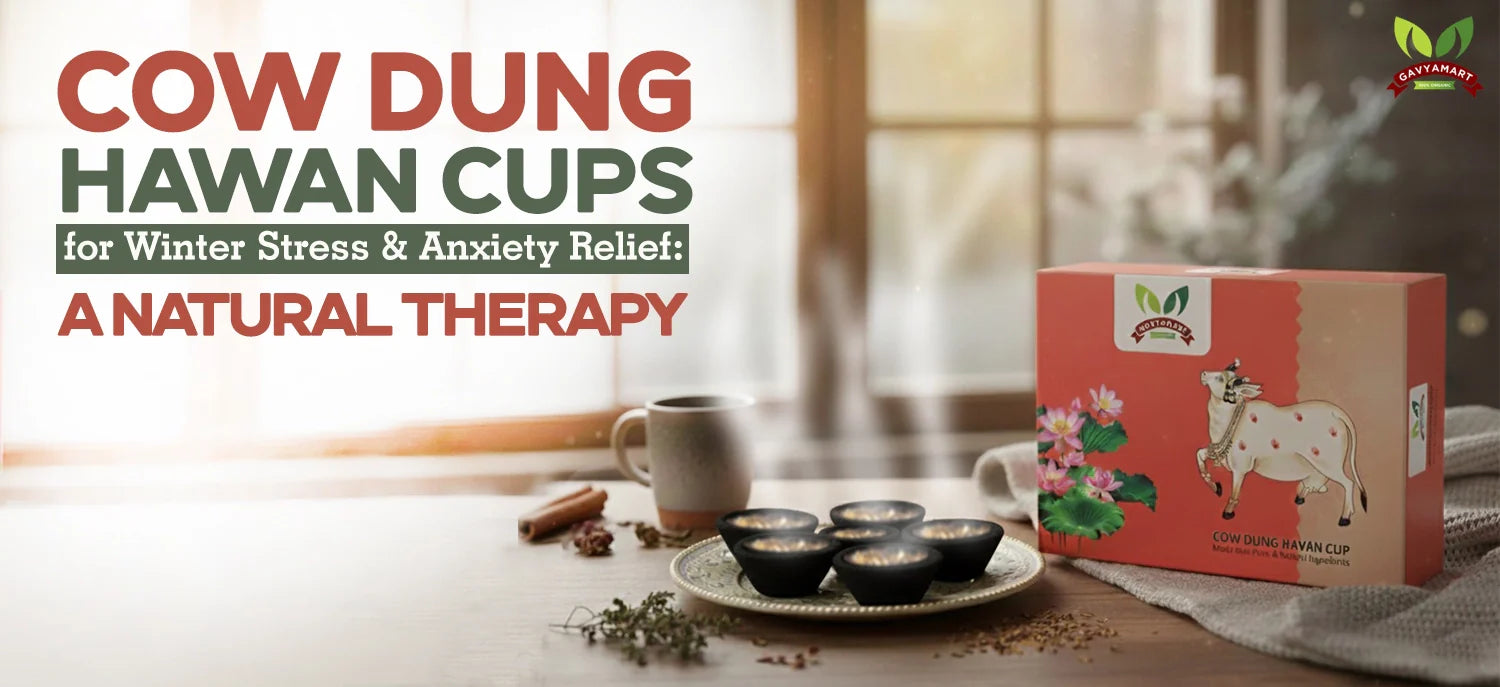 havan cups | Cow Dung Havan Cups