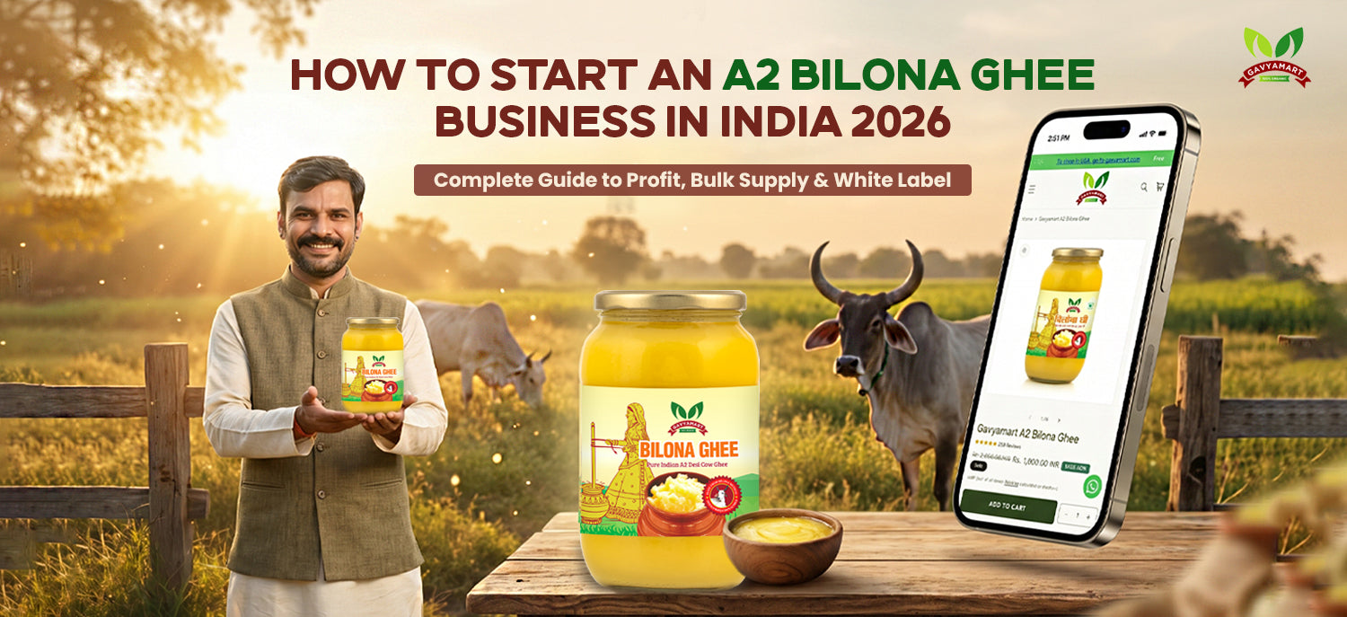 Authentic A2 Bilona Ghee business in India with traditional desi cow ghee production and white label opportunities