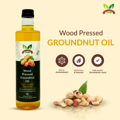 Best Groundnut Oil in India | Wood Pressed Groundnut Oil | Cold Pressed Groundnut Oil | Premium Groundnut Oil