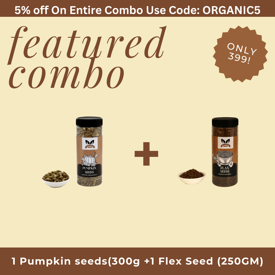 1 Pumpkin seeds(300g +1 Flex Seed (250GM)