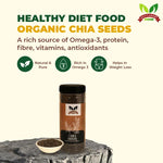 Organic Chia Seeds | Premium Chia Seeds | Natural Chia Seeds | Raw Chia Seeds | Healthy Chia Seeds | Superfood Chia Seeds | Pure Chia Seeds | Fiber Rich Chia Seeds | Protein Rich Chia Seeds