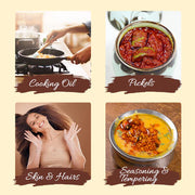 Gavyamart Yellow Mustard Oil I Cold-Pressed I Single-filtered