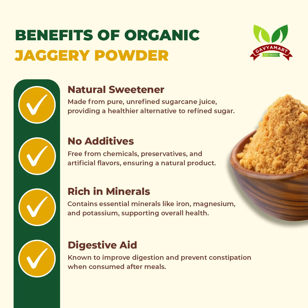 jaggery Powder | Organic Jaggery Powder