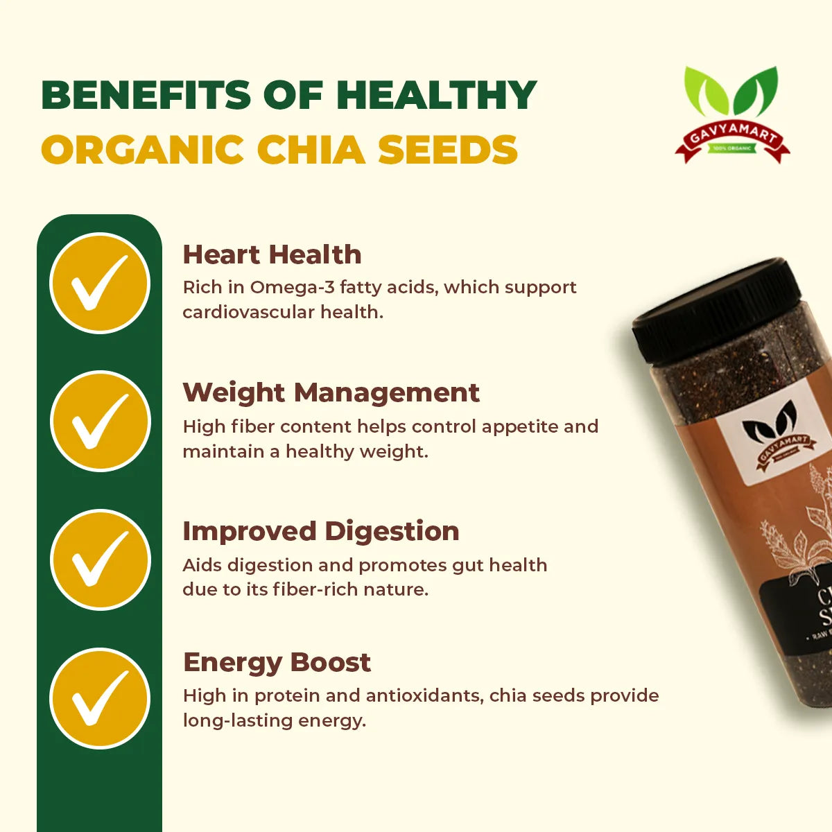 Organic Chia Seeds | Premium Chia Seeds | Natural Chia Seeds | Raw Chia Seeds | Healthy Chia Seeds | Superfood Chia Seeds | Pure Chia Seeds | Fiber Rich Chia Seeds | Protein Rich Chia Seeds