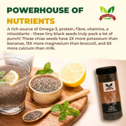 Organic Chia Seeds | Premium Chia Seeds | Natural Chia Seeds | Raw Chia Seeds | Healthy Chia Seeds | Superfood Chia Seeds | Pure Chia Seeds | Fiber Rich Chia Seeds | Protein Rich Chia Seeds