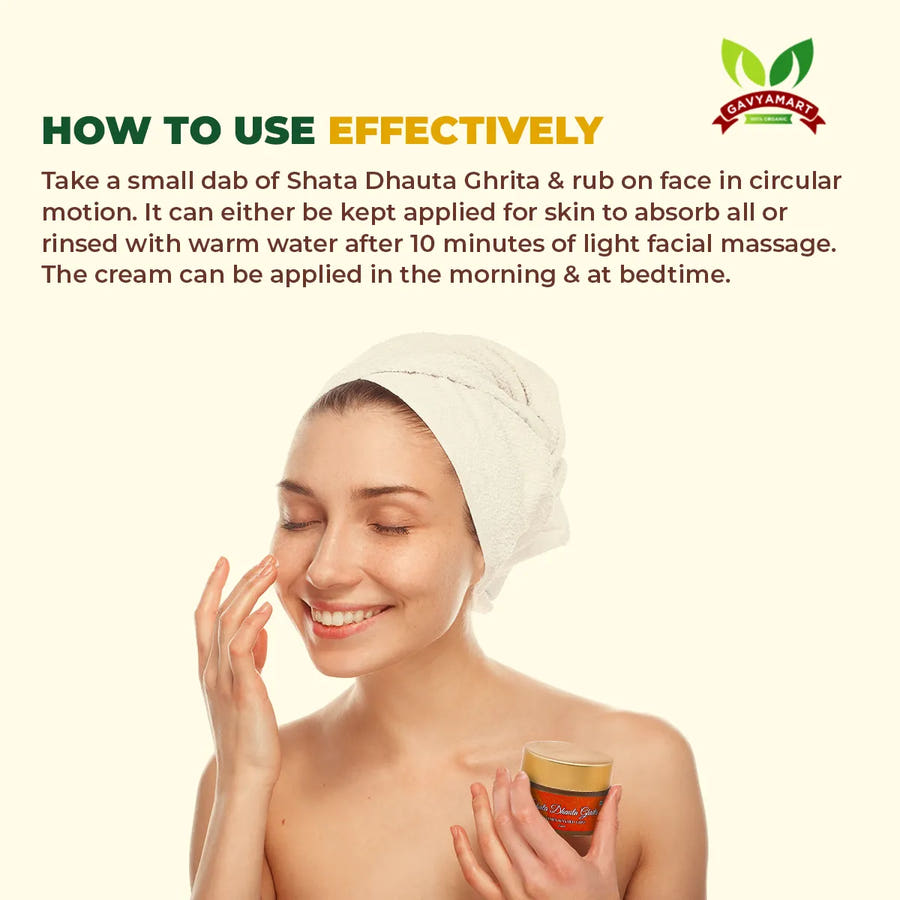Shata Dhauta Ghrita | Face Cream | Premium Shata Dhauta Ghrita | Herbal Ghee Cream | Pure Shata Dhauta Ghrita | Ayurvedic Ghee Cream | Ghee Based Cream | Ayurvedic Moisturizer | Moisturizer