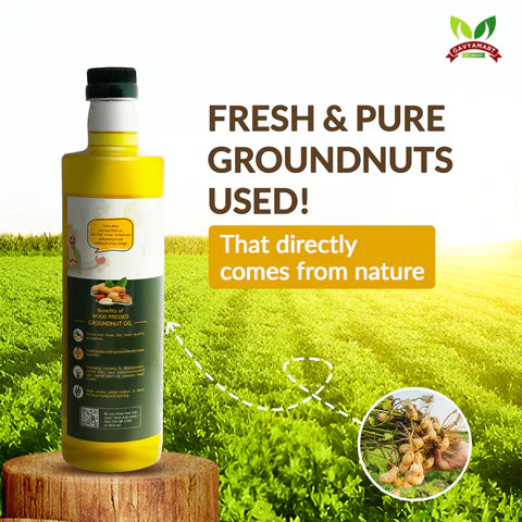 Best Groundnut Oil in India | Wood Pressed Groundnut Oil | Cold Pressed Groundnut Oil | Premium Groundnut Oil