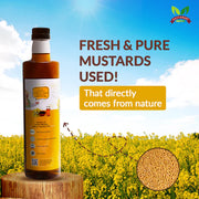 Gavyamart Yellow Mustard Oil I Cold-Pressed I Single-filtered