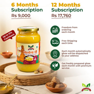 Bilona Ghee (Subscription Plan) - 6 Month Subscription