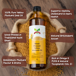 Premium Mustard Oil | Best Yellow Mustard Oil in India | Unrefined Mustard Oil