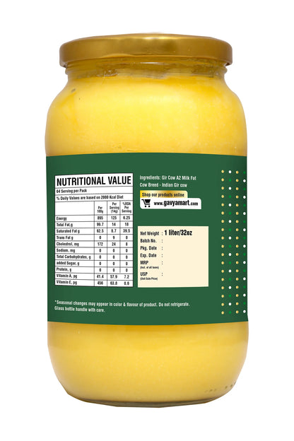 A2 Gir Cow Ghee 1 Ltr Price