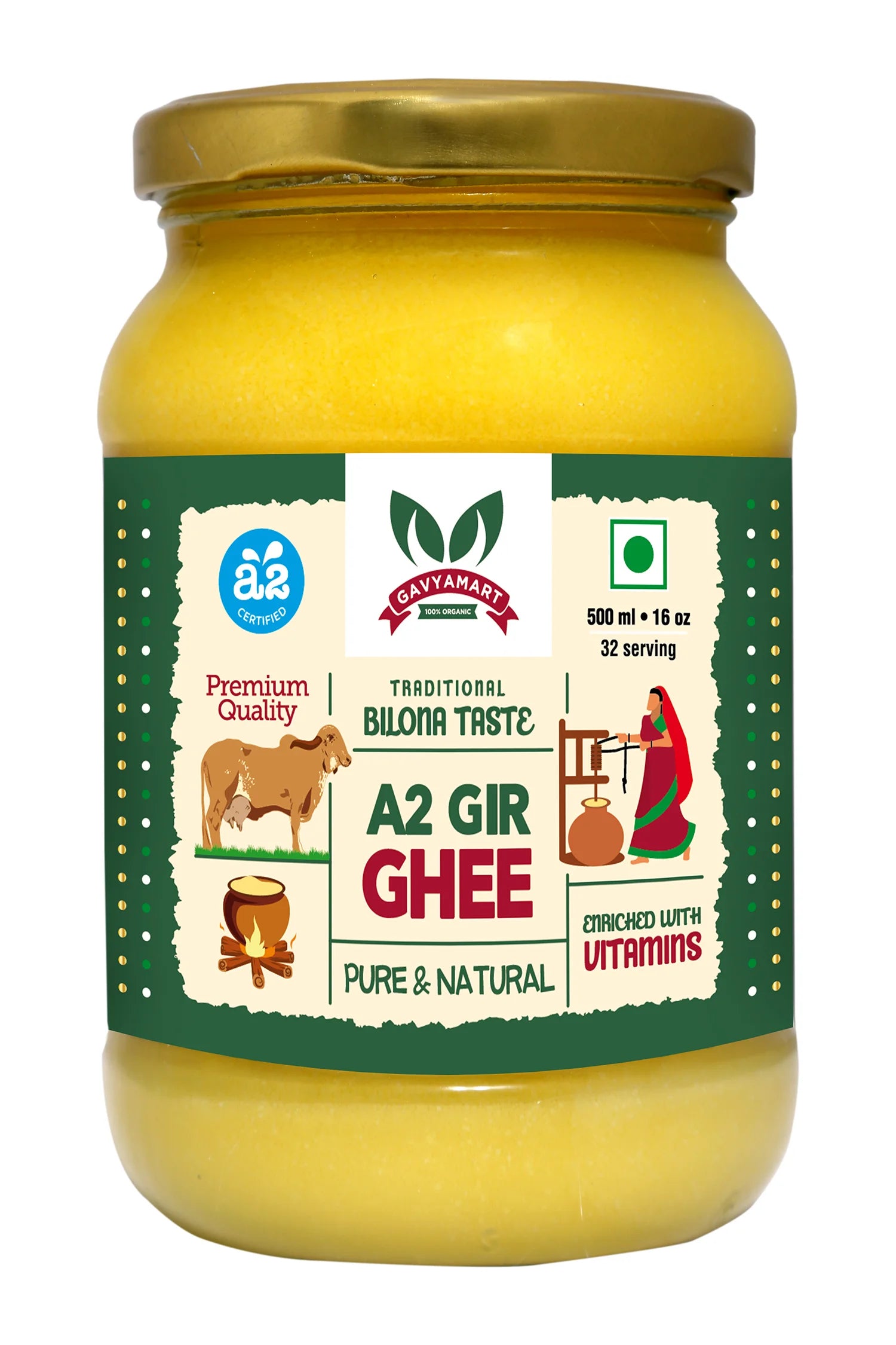 A2 Gir Cow Ghee 500 ML