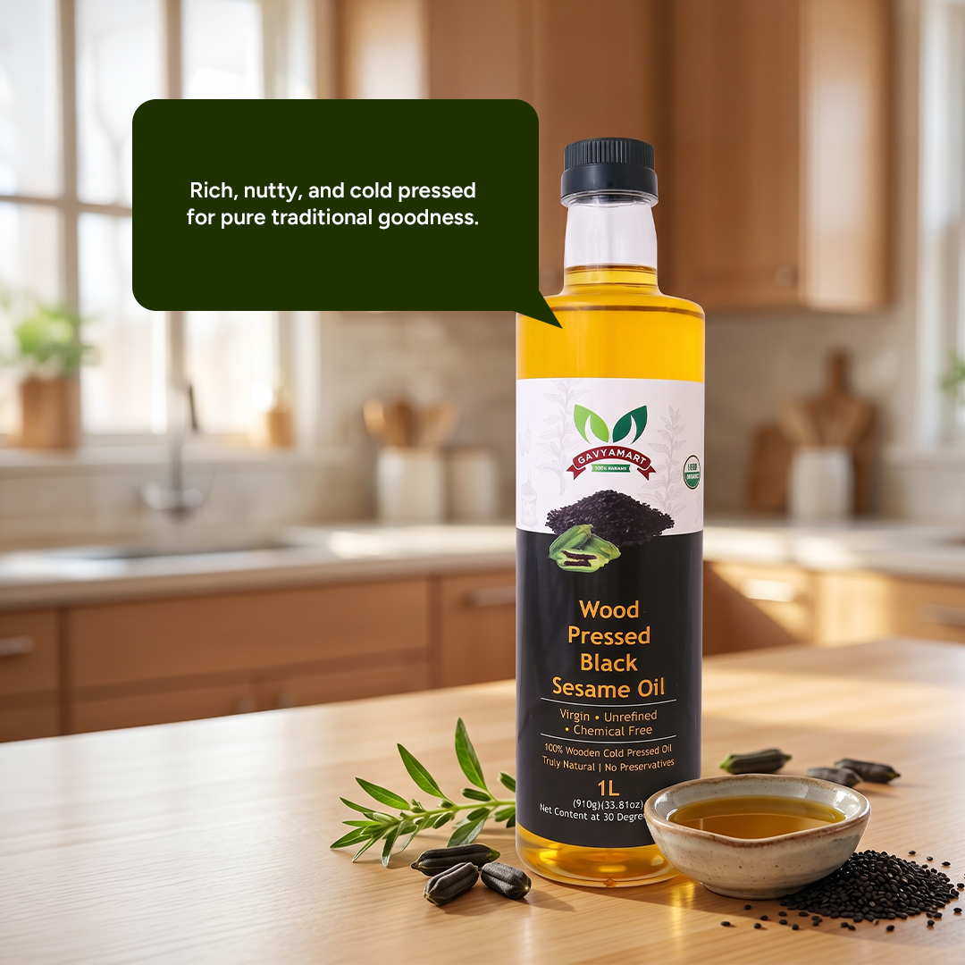 Wood Pressed Sesame Oil | Cold Pressed Til Oil for Cooking