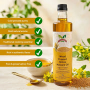 Yellow Mustard Oil | Cold Pressed Kachi Ghani Mustard Oil