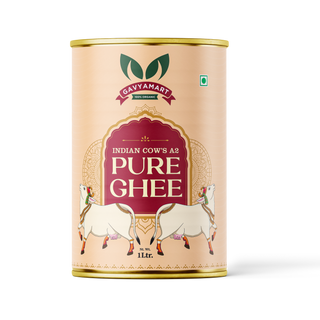 Gavyamart Buy Pure A2 cow ghee online |Best organic pure a2 Desi cow ghee | shudh desi ghee price | Glass Jar | Lab Tested - Tin