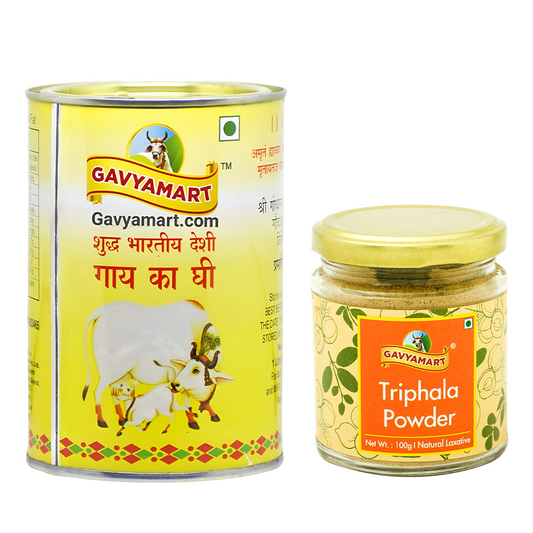 Desi Cow A2 Ghee (1L)+Triphala Churn