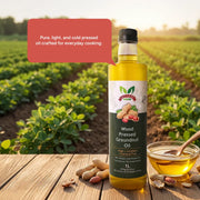 Wood Pressed Groundnut Oil | Cold Pressed Peanut Oil