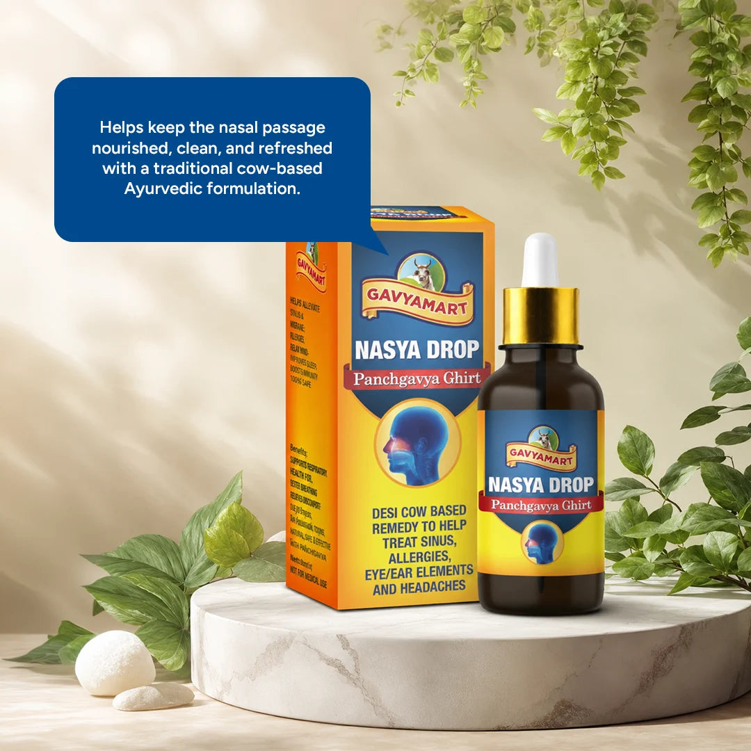 Panchgavya Nasya Drops | Ayurvedic Nasal Drops