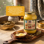 Premium A2 Gir Cow Bilona Ghee by Gavyamart prepared from fresh Gir cow milk for authentic taste and nutrition