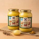 100% Natural A2 Gir Cow Ghee made using the traditional Bilona churning method without preservatives or additives
