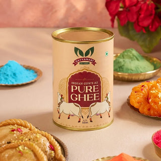 Pure Desi A2 Cow Ghee - 1 Ltr / One Time