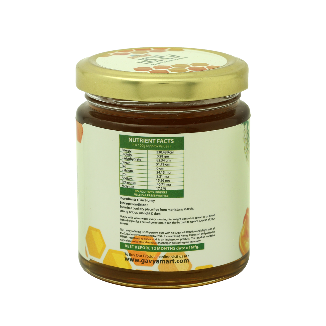 Gavyamart Acacia Honey Raw and Unprocessed