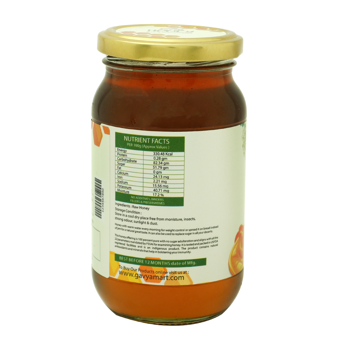 Gavyamart Acacia Honey Raw and Unprocessed