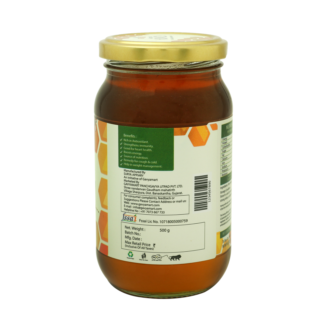 Gavyamart Acacia Honey Raw and Unprocessed