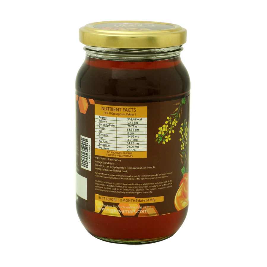 Mustard Honey | Pure Mustard Honey | Organic Mustard Honey | Premium Mustard Honey | Monofloral Honey | Unprocessed Honey | Natural Honey | Pure Honey  