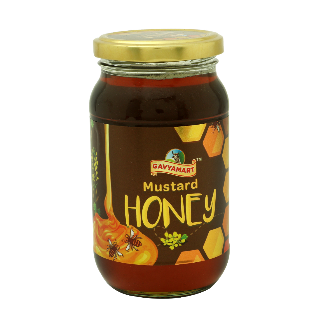 Gavyamart Mustard Honey Raw and Unprocessed
