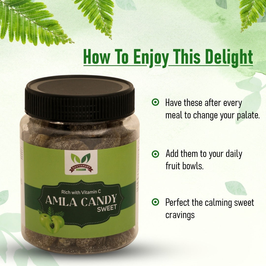 Premium Sweet Amla Candy - 350g, Dried Amla Candy For Every Occasion and Gift, Healthy Routine Dried Candies For All Age Groups, Rich In Dietary Fibres, Boosts Digestion