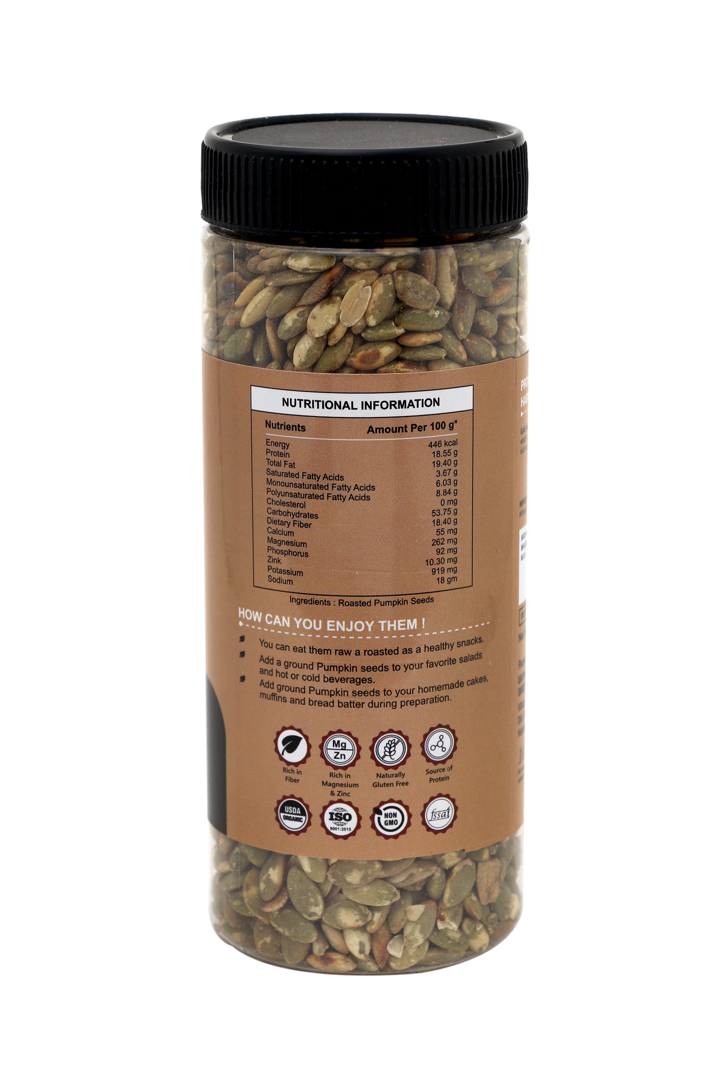 organic raw pumpkin seeds-300g